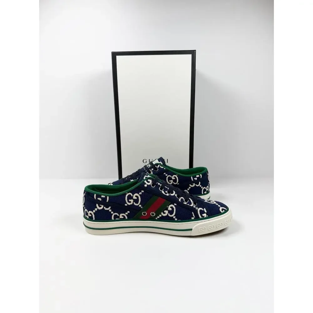 Size 7.5US - Gucci 1977 Blue Low Top NEW - Picture 5 of 10